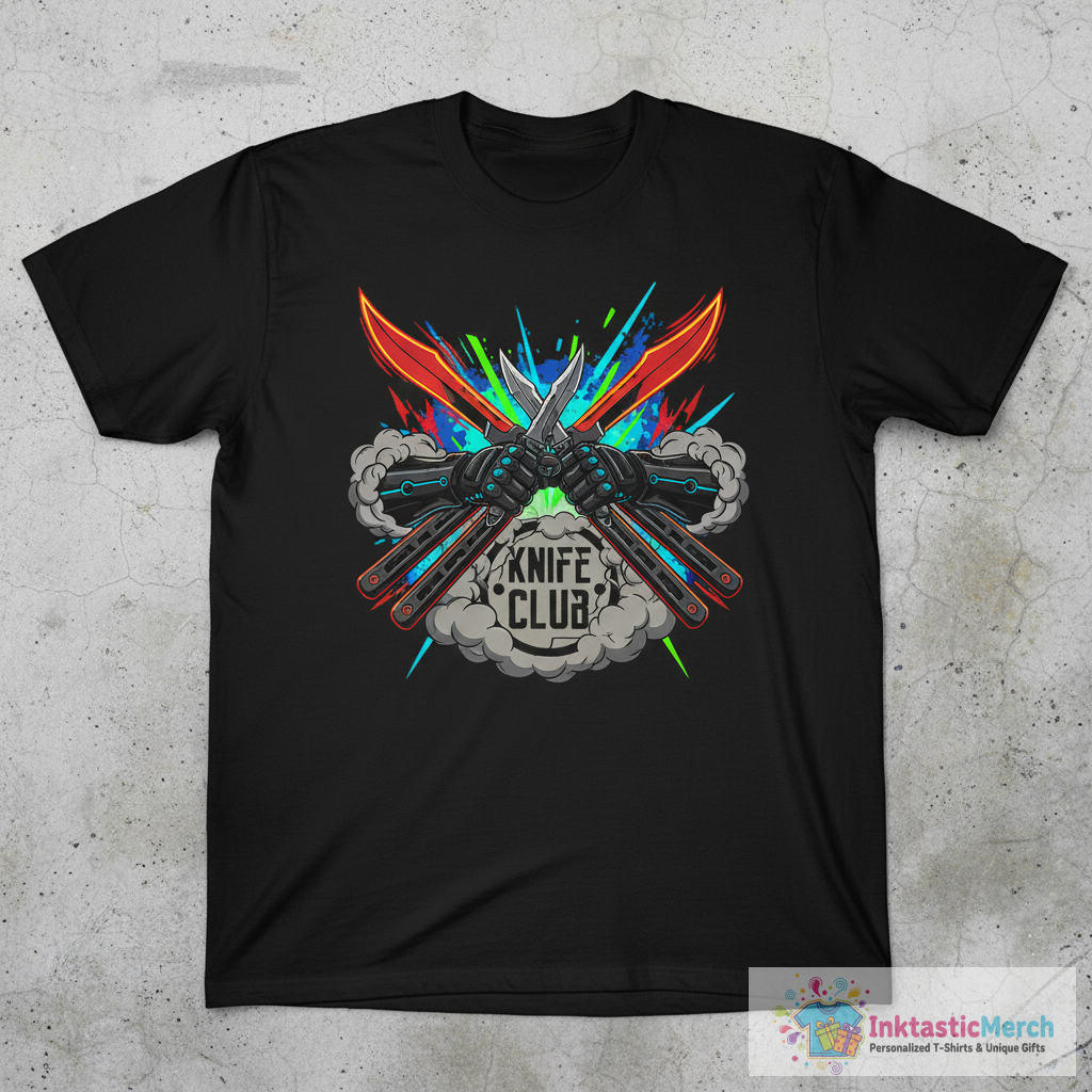 CSGO Knife Club - Butterfly Knife T-Shirt 1 CSGO Knife Club - Butterfly Knife T-Shirt