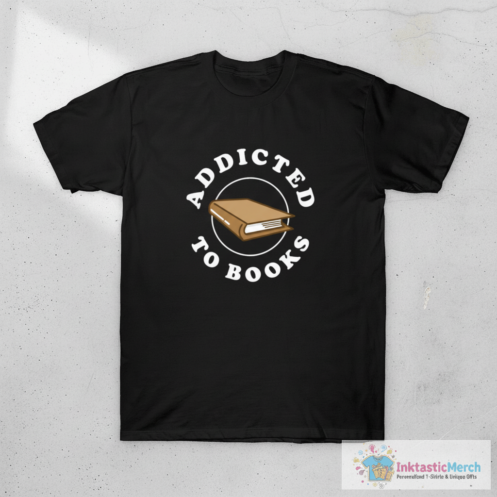 Addicted To Books T-Shirt 1 Addicted To Books T-Shirt