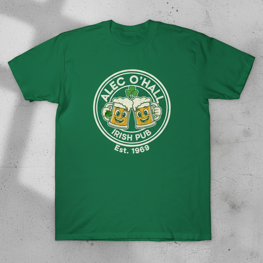 Alec O'Hall Irish Pub T-Shirt 1 Alec O'Hall Irish Pub T-Shirt