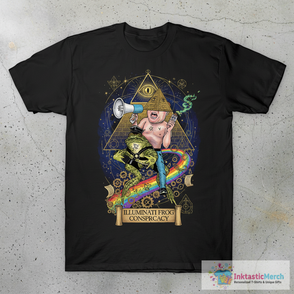 Alex Jones and His Magic Gay Frog T-Shirt 1 Alex Jones and His Magic Gay Frog T-Shirt