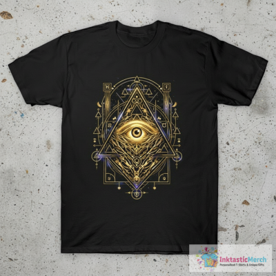 All-Seeing Eye Triangle Shirt – Dark Occult Grunge Symbolism Tee T-Shirt