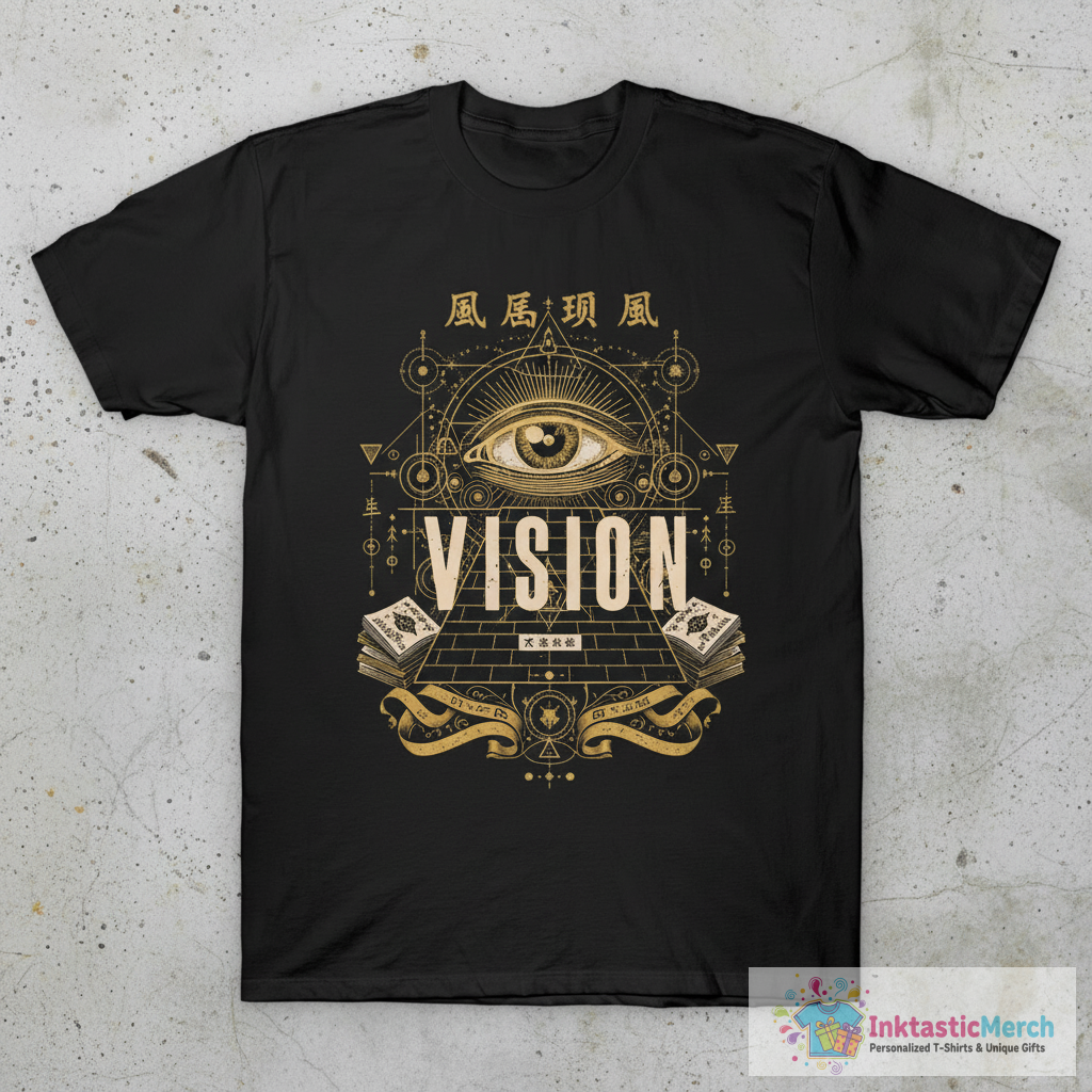 All-Seeing Eye Vision - Esoteric Illuminati Propaganda Poster T-Shirt 1 All-Seeing Eye Vision - Esoteric Illuminati Propaganda Poster T-Shirt
