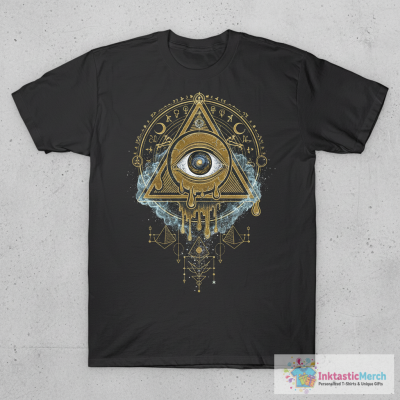 All-Seeing I ------ Illuminati Melty Eye Symbol T-Shirt