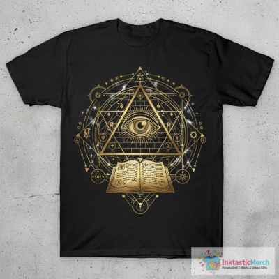 All-Seeing Illuminati Eye Symbol - White Version T-Shirt