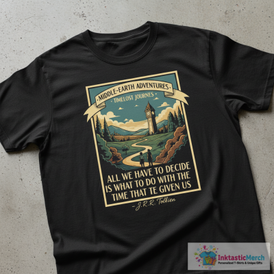All We Have to Decide JRR Tolkien Quote LOTR T-Shirt