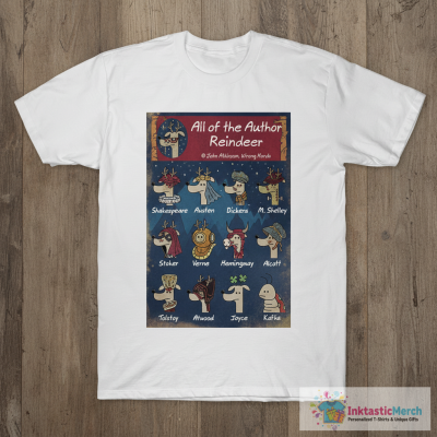 All of the Author Reindeer T-Shirt