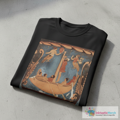Ancient Greek Mythology Figure – Classic Pottery Art Style - Odysseus and the Siren Song T-Shirt