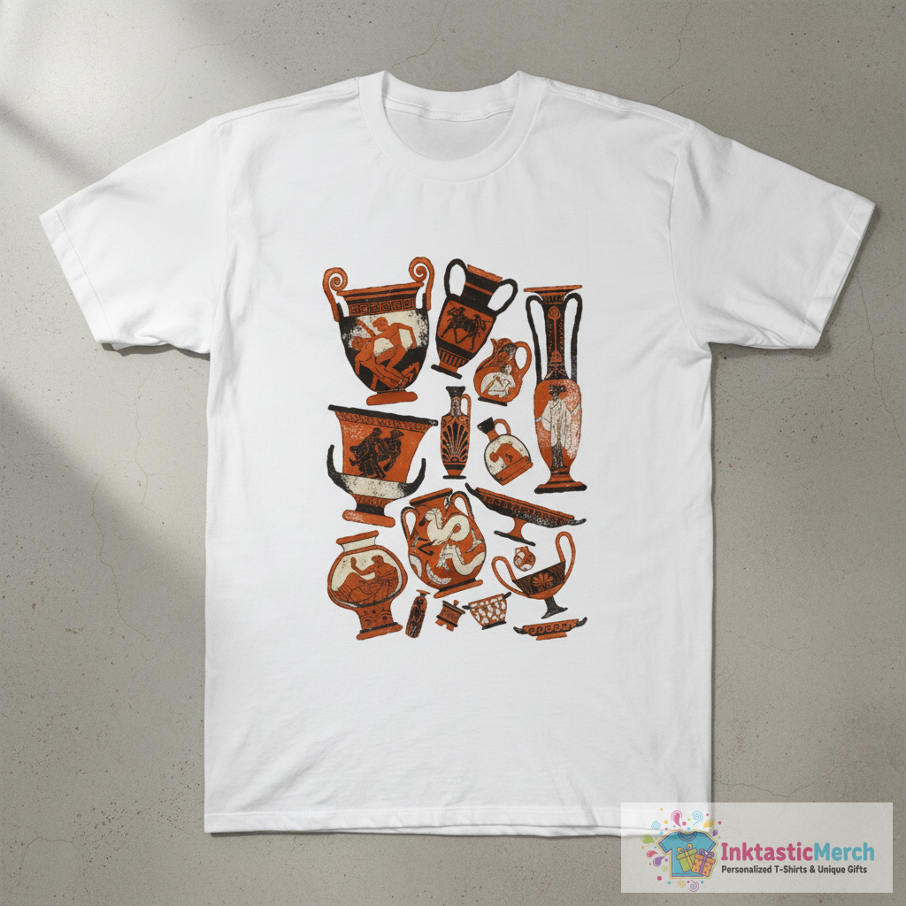 Ancient Greek Pottery T-Shirt 1 Ancient Greek Pottery T-Shirt