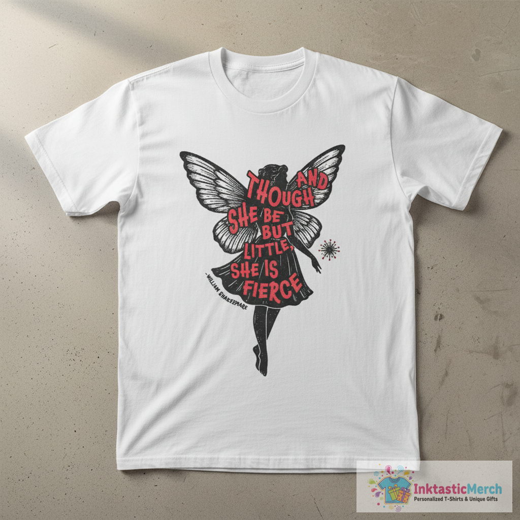And Though She be but Little, She is Fierce T-Shirt 1 And Though She be but Little, She is Fierce T-Shirt