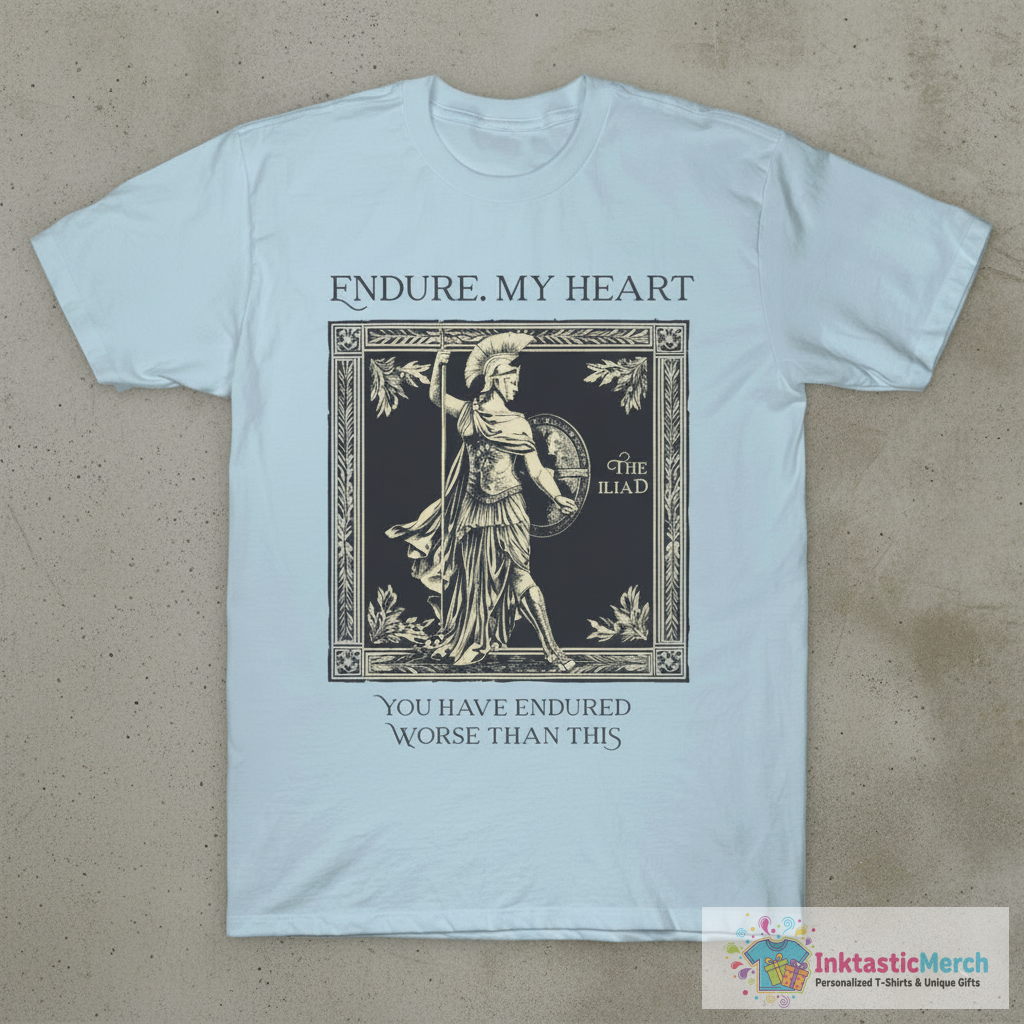 Athena Goddess & Gods & The Iliad - Homer Greek Mythology T-Shirt 1 Athena Goddess & Gods & The Iliad - Homer Greek Mythology T-Shirt