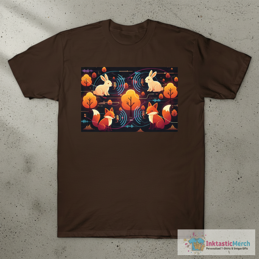 Autumn Woodland Forest Pattern T-Shirt 1 Autumn Woodland Forest Pattern T-Shirt