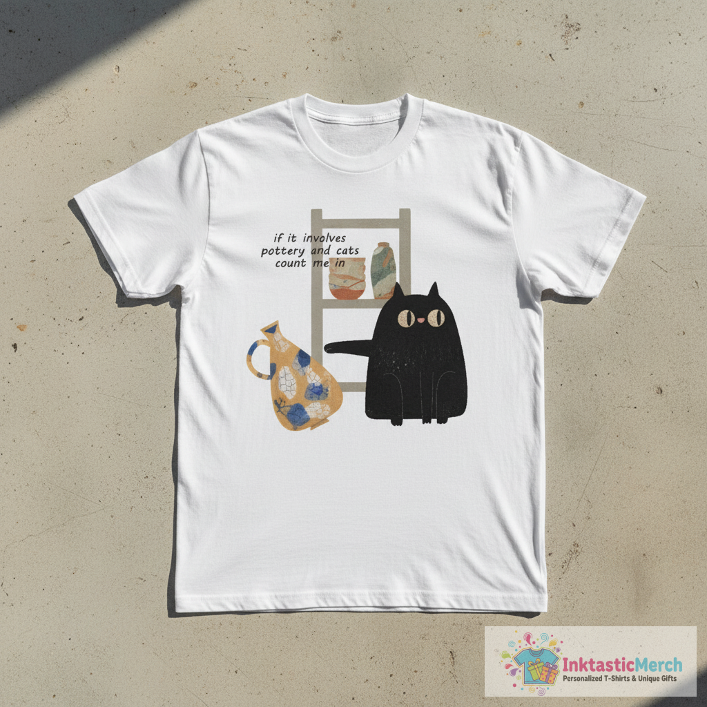 Bad Pottery Cat T-Shirt 1 Bad Pottery Cat T-Shirt