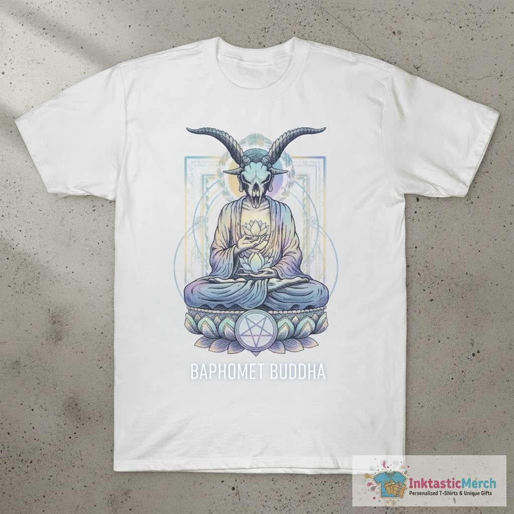 Baphomet Buddha T-Shirt 1 Baphomet Buddha T-Shirt