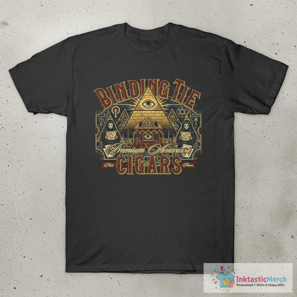 Binding Tie Cigars 1908 T-Shirt 1 Binding Tie Cigars 1908 T-Shirt