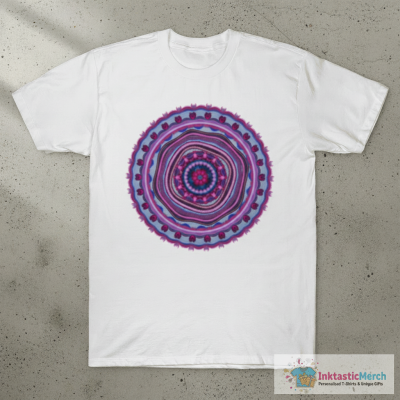 Blue Pink Lilac Mandala T-Shirt