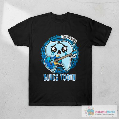Blues Tooth Cute Dental Music Pun T-Shirt