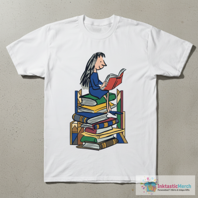 Bookworm girl gift Matilda Roald Dahl T-Shirt