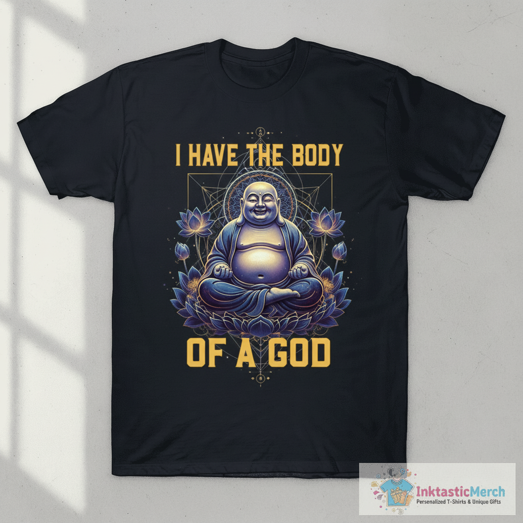 Buddha Body Of A God Meditation Buddhist T-Shirt 1 Buddha Body Of A God Meditation Buddhist T-Shirt