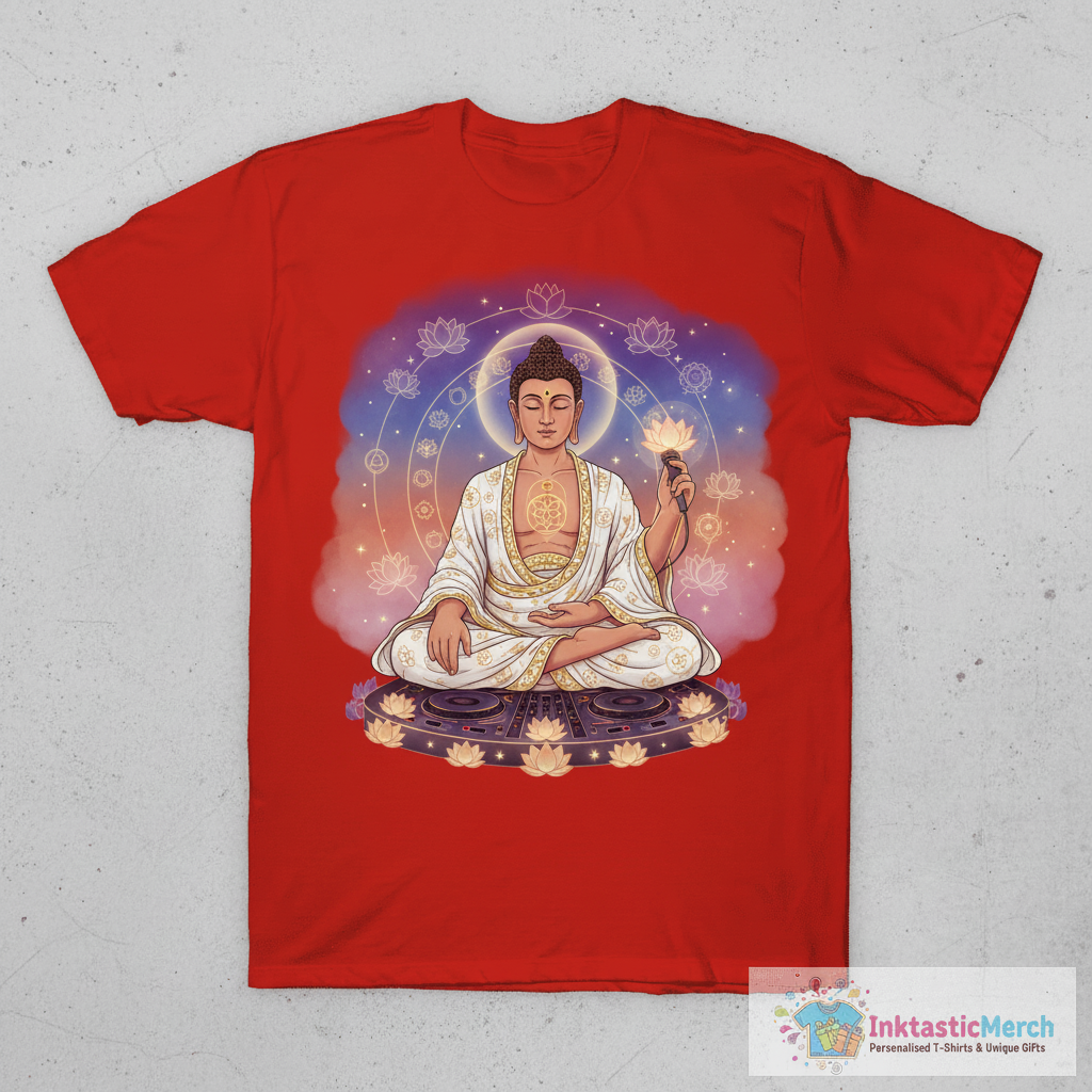 Buddha Psytrance DJ T-Shirt 1 Buddha Psytrance DJ T-Shirt