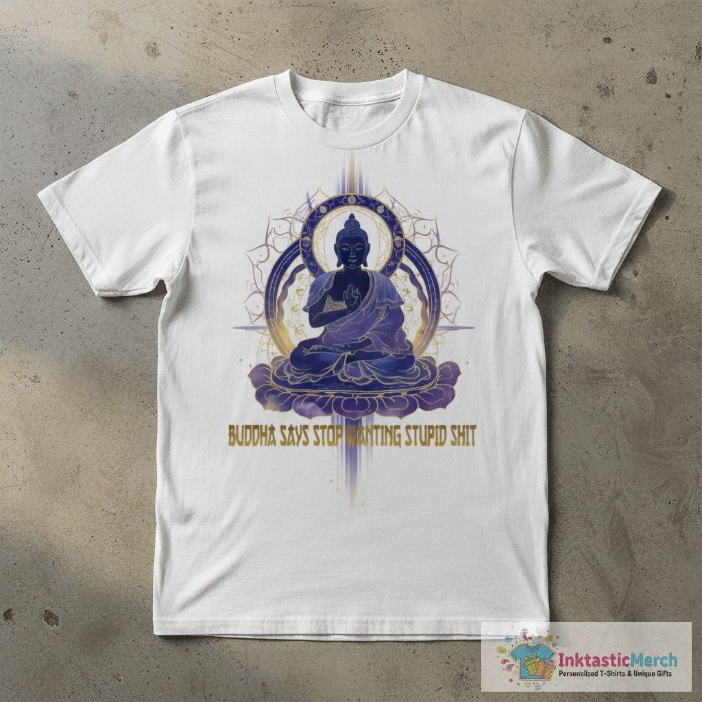 Buddha Says T-Shirt 1 Buddha Says T-Shirt