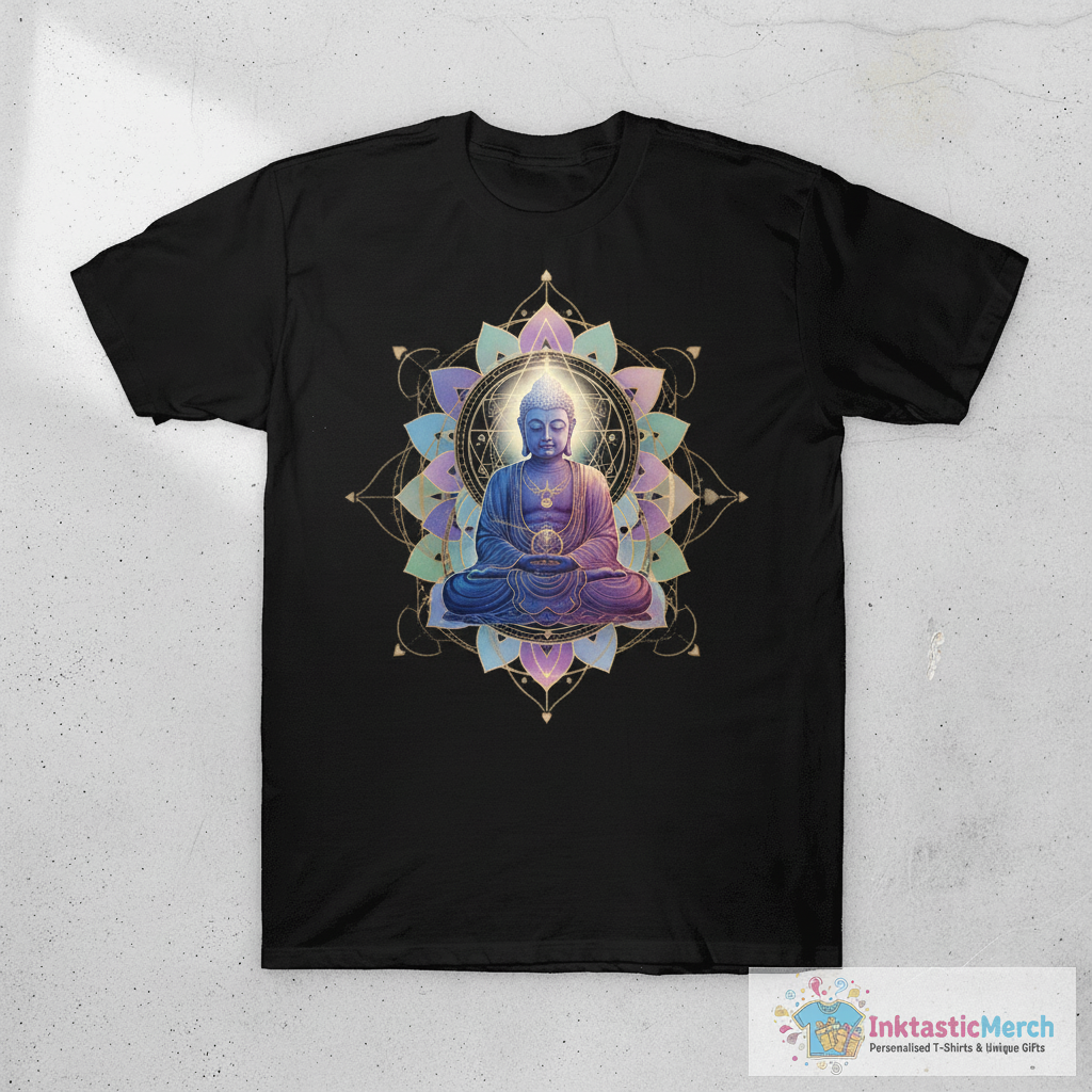 Buddha Yantra Mandala Flower T-Shirt 1 Buddha Yantra Mandala Flower T-Shirt