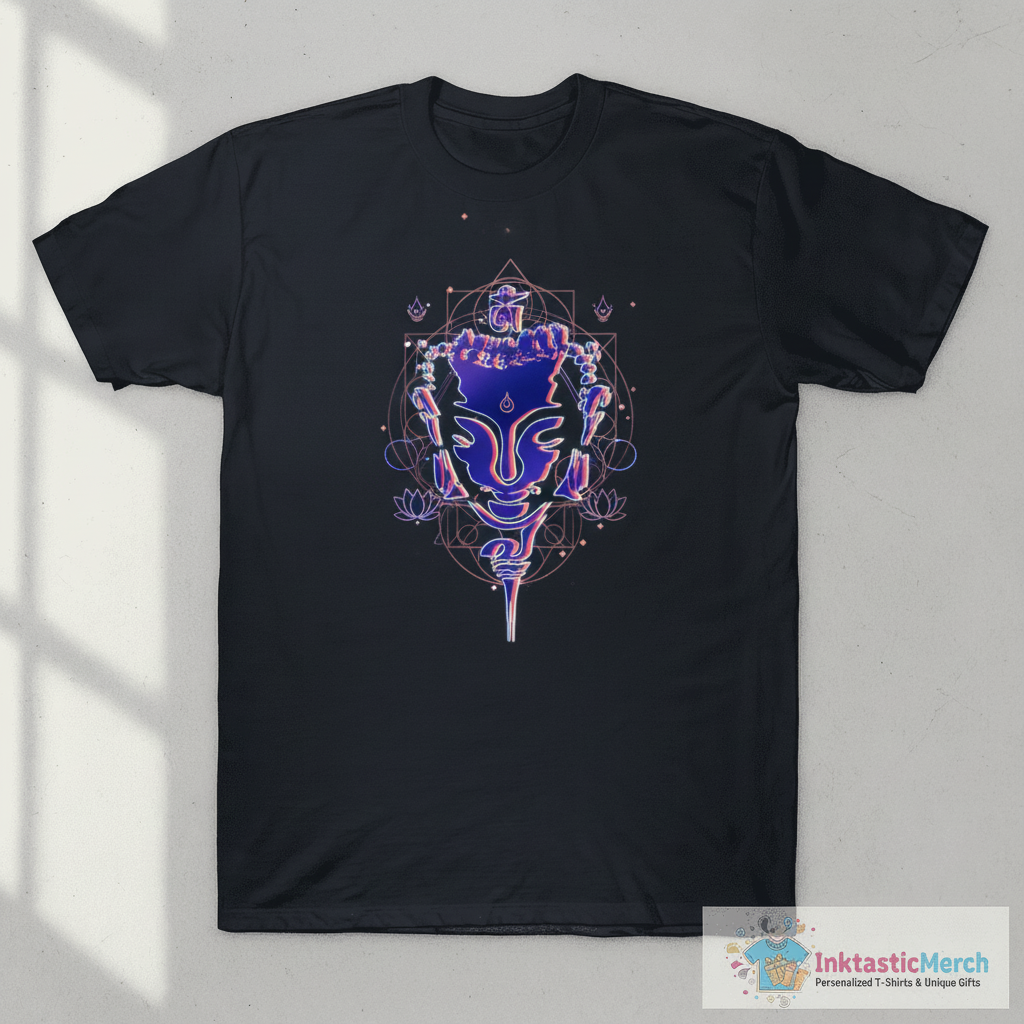 Buddha glitch T-Shirt 1 Buddha glitch T-Shirt