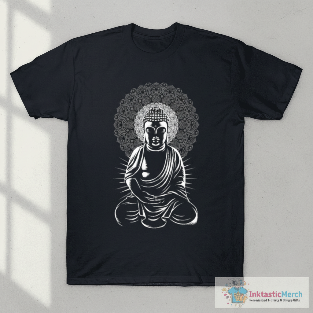 Buddha practicing yoga T-Shirt 1 Buddha practicing yoga T-Shirt