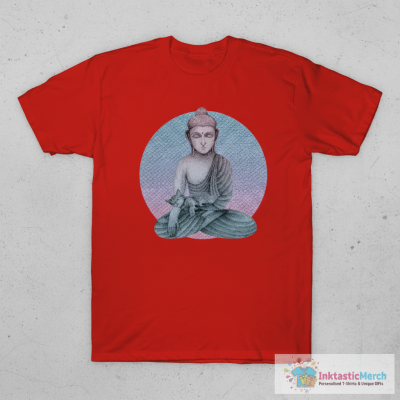 Buddha with cat 2 T-Shirt