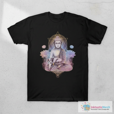 Buddha with dog 1 T-Shirt
