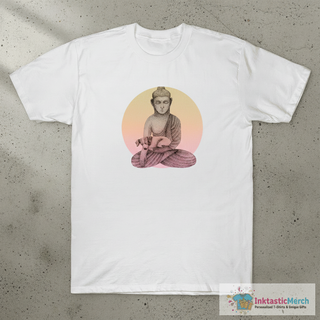 Buddha with dog 5 T-Shirt 1 Buddha with dog 5 T-Shirt
