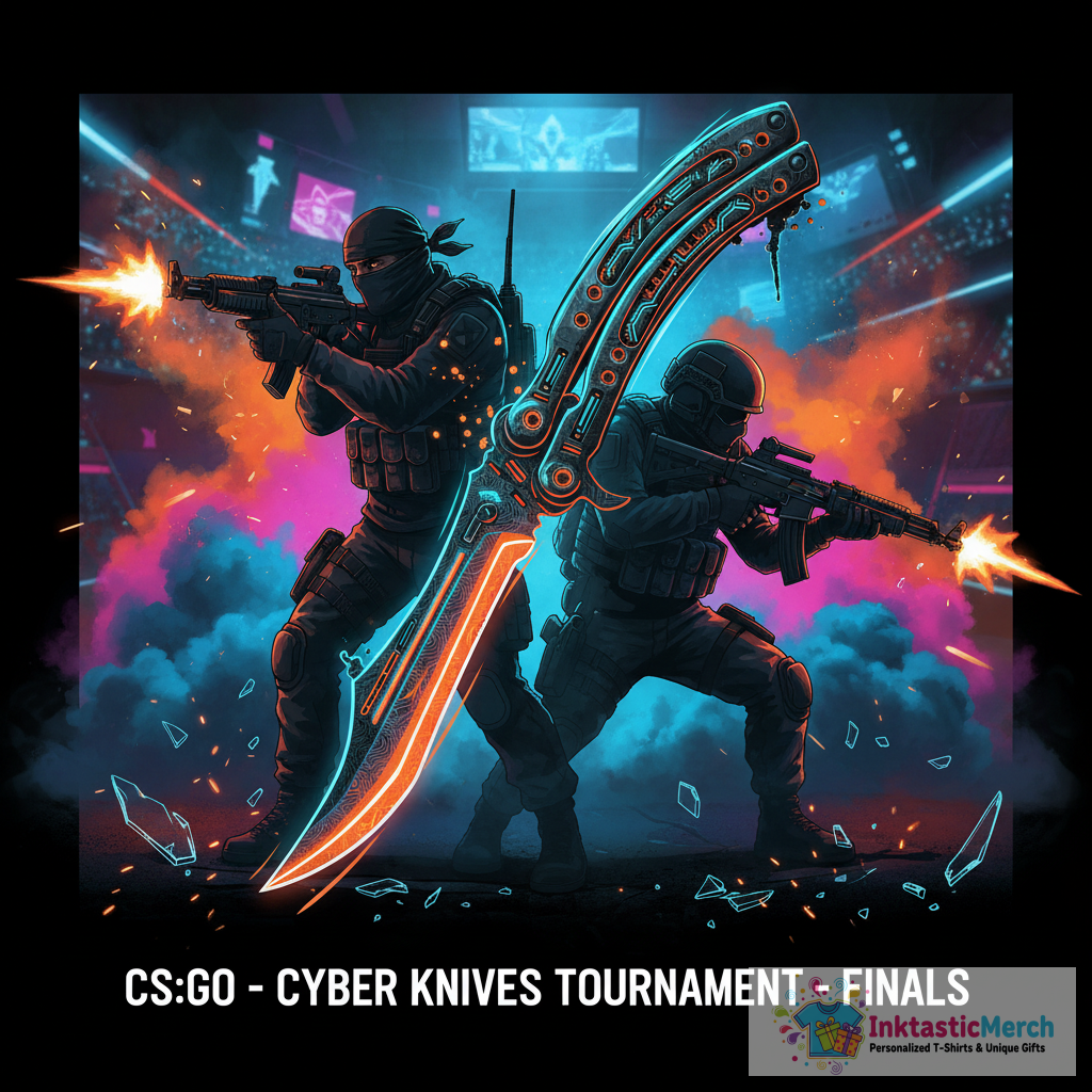 Butterfly Knife CSGO Gaming T-Shirt 1 Butterfly Knife CSGO Gaming T-Shirt