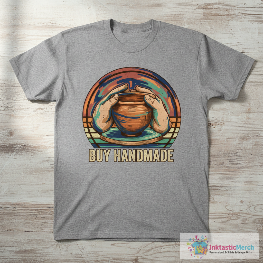 Buy Handmade Pottery Lover T-Shirt 1 Buy Handmade Pottery Lover T-Shirt