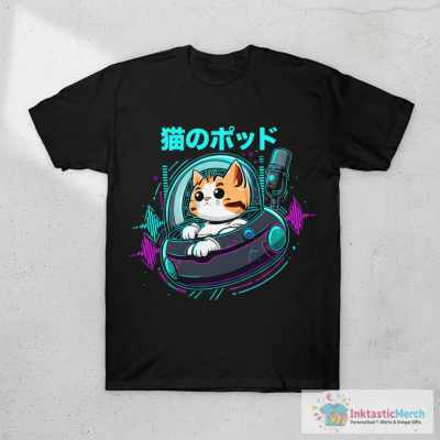 CAT POD JAPANESE T-Shirt
