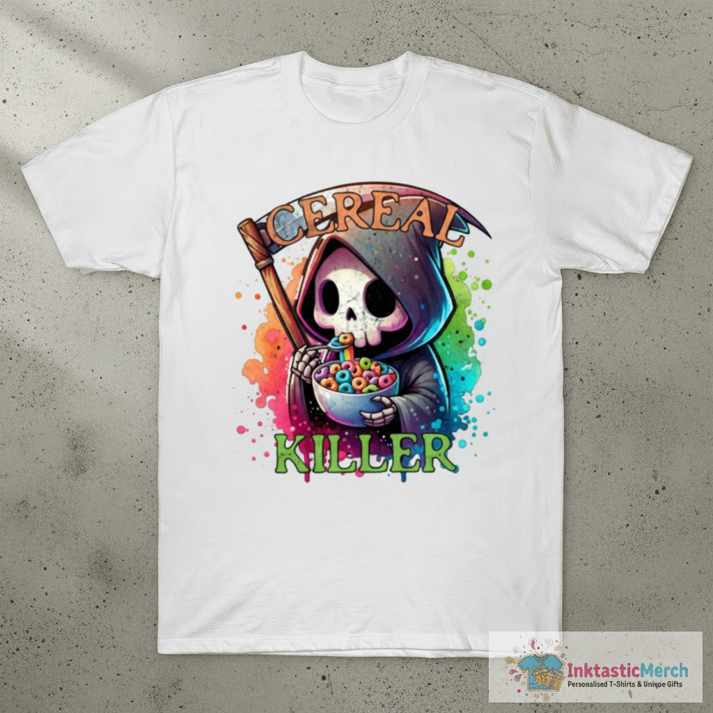 Cereal Killer Funny Grim Reaper Halloween T-Shirt 1 Cereal Killer Funny Grim Reaper Halloween T-Shirt