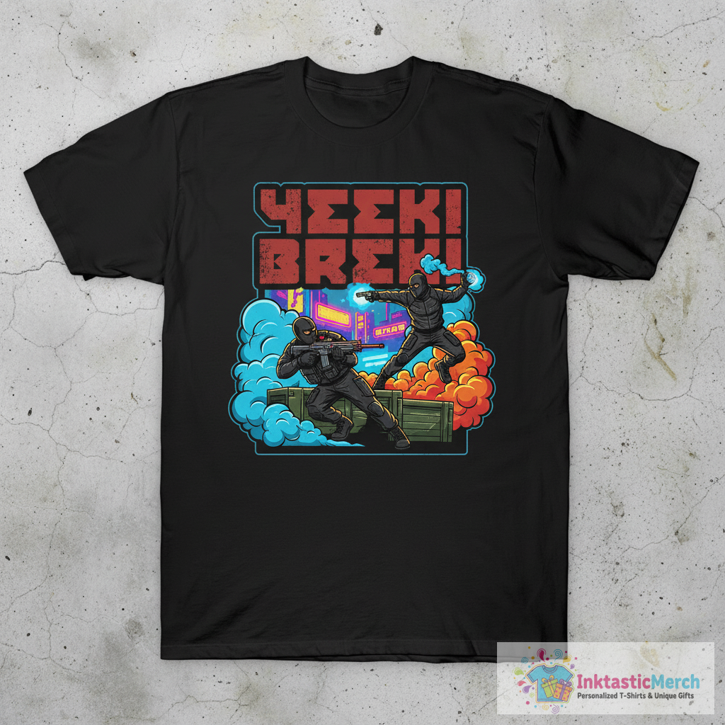 Cheeki Breeki - Gopnik Slav Style Funny Gamer Design T-Shirt 1 Cheeki Breeki - Gopnik Slav Style Funny Gamer Design T-Shirt