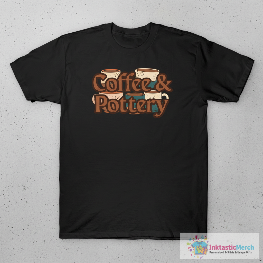 Coffee and pottery - pottery lover T-Shirt 1 Coffee and pottery - pottery lover T-Shirt