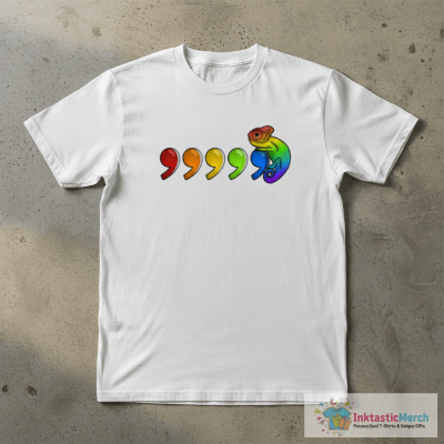Comma Chameleon - rainbow T-Shirt