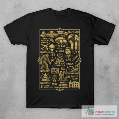 Conspiracy Theory Collage T-Shirt