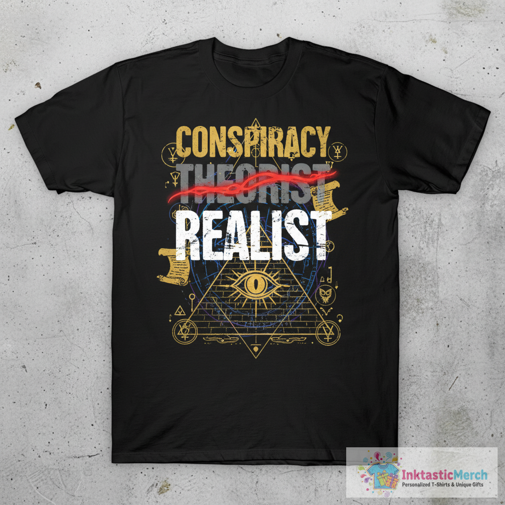 Conspiracy Theory Graphic For Conspiracy Theorist T-Shirt 1 Conspiracy Theory Graphic For Conspiracy Theorist T-Shirt