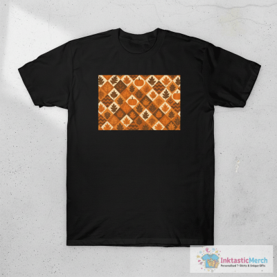 Cozy Autumn Geometric Pattern T-Shirt