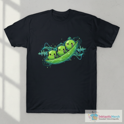 Cute Cartoon Three Peas in a Pod T-Shirt