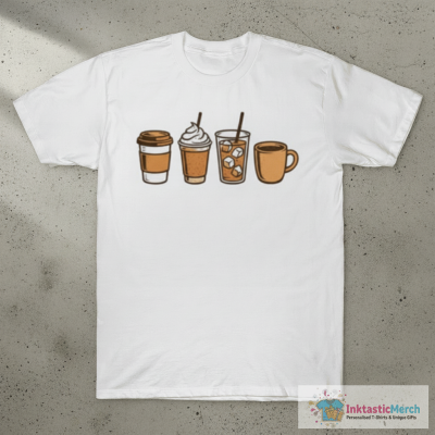 Cute Coffee Drinks Shirt – Iced Coffee Aesthetic Tee T-Shirt