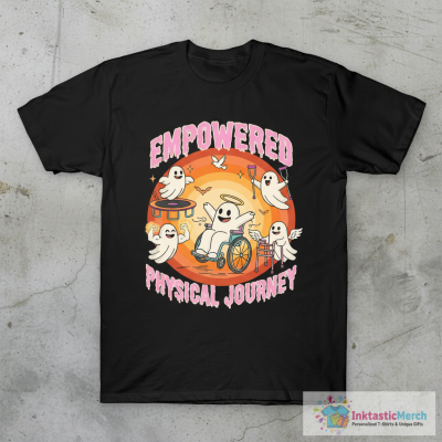 Cute Halloween Ghost Physical Therapy Gift For Rehab Team T-Shirt