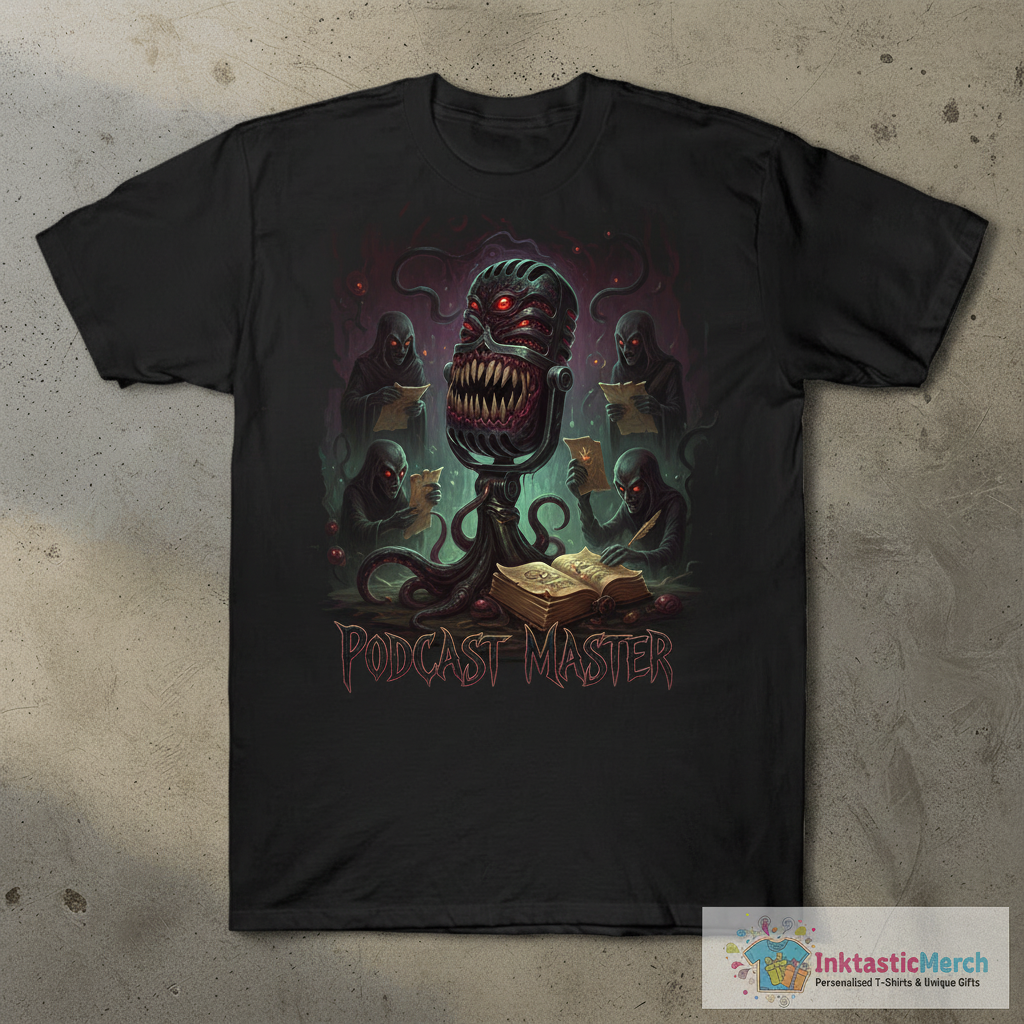 Cute & Funny Podcast Master Podcasting T-Shirt 1 Cute & Funny Podcast Master Podcasting T-Shirt