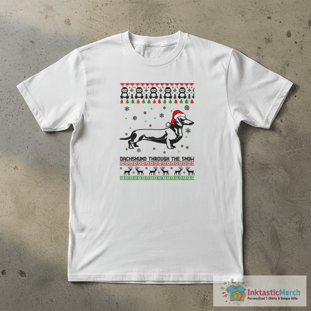 Dachshund Through The Snow Christmas sweater 1 Dachshund Through The Snow Christmas sweater