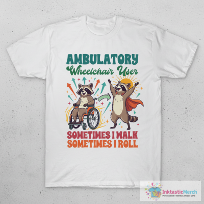 Disability Raccoon Disabled Ambulatory Wheelchair User T-Shirt