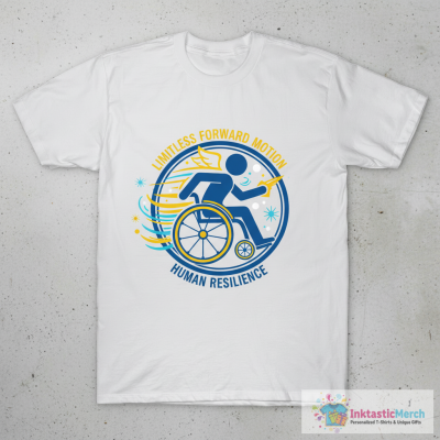 Disabled Chair Person Wheelchair Logo Icon Symbol Emoticon T-Shirt