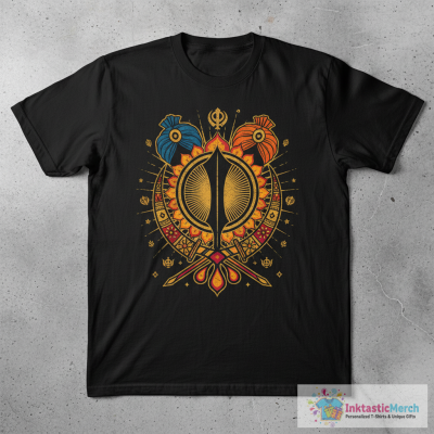 Distressed Sikh Khanda T-Shirt