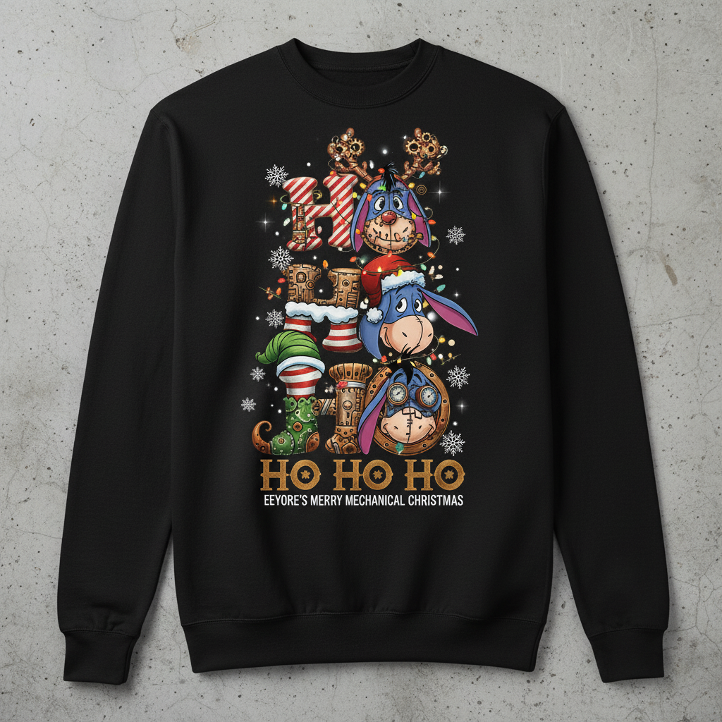 Eeyore HO HO HO Christmas shirt 1 Eeyore HO HO HO Christmas shirt