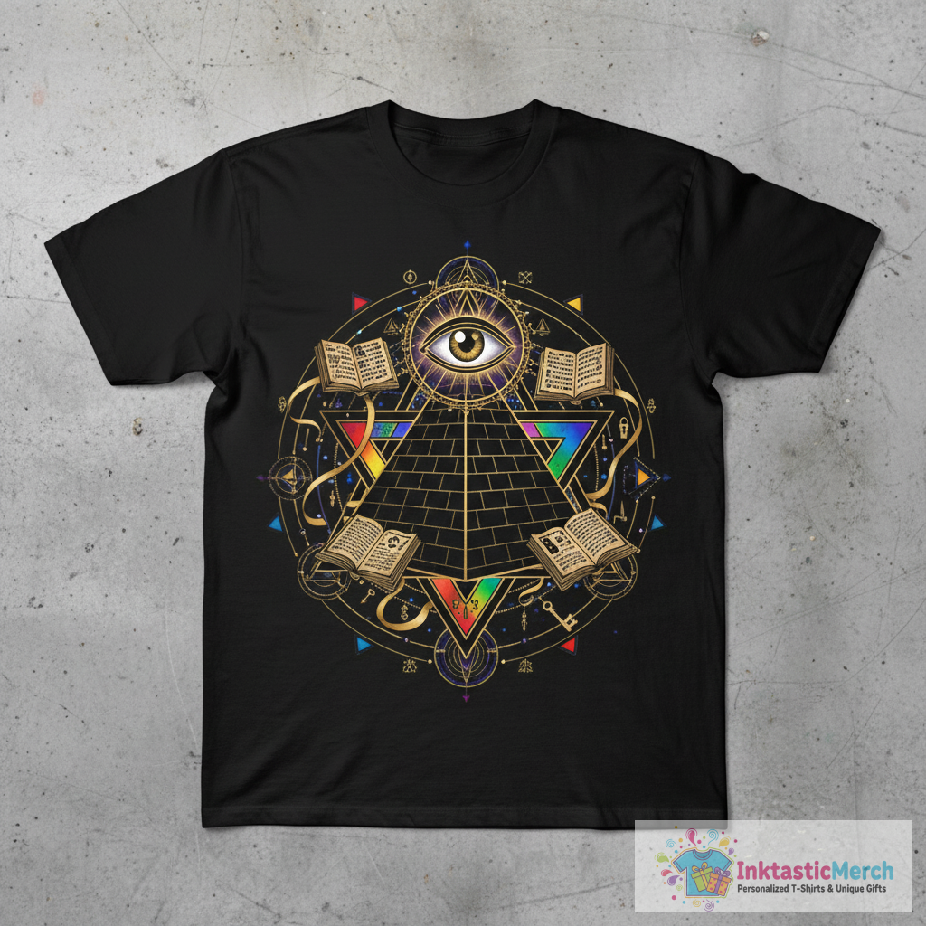 El Gran Ojo Illuminati Estrella Color B T-Shirt 1 El Gran Ojo Illuminati Estrella Color B T-Shirt